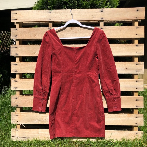 Lulus red long sleeve dress - Picture 4 of 4